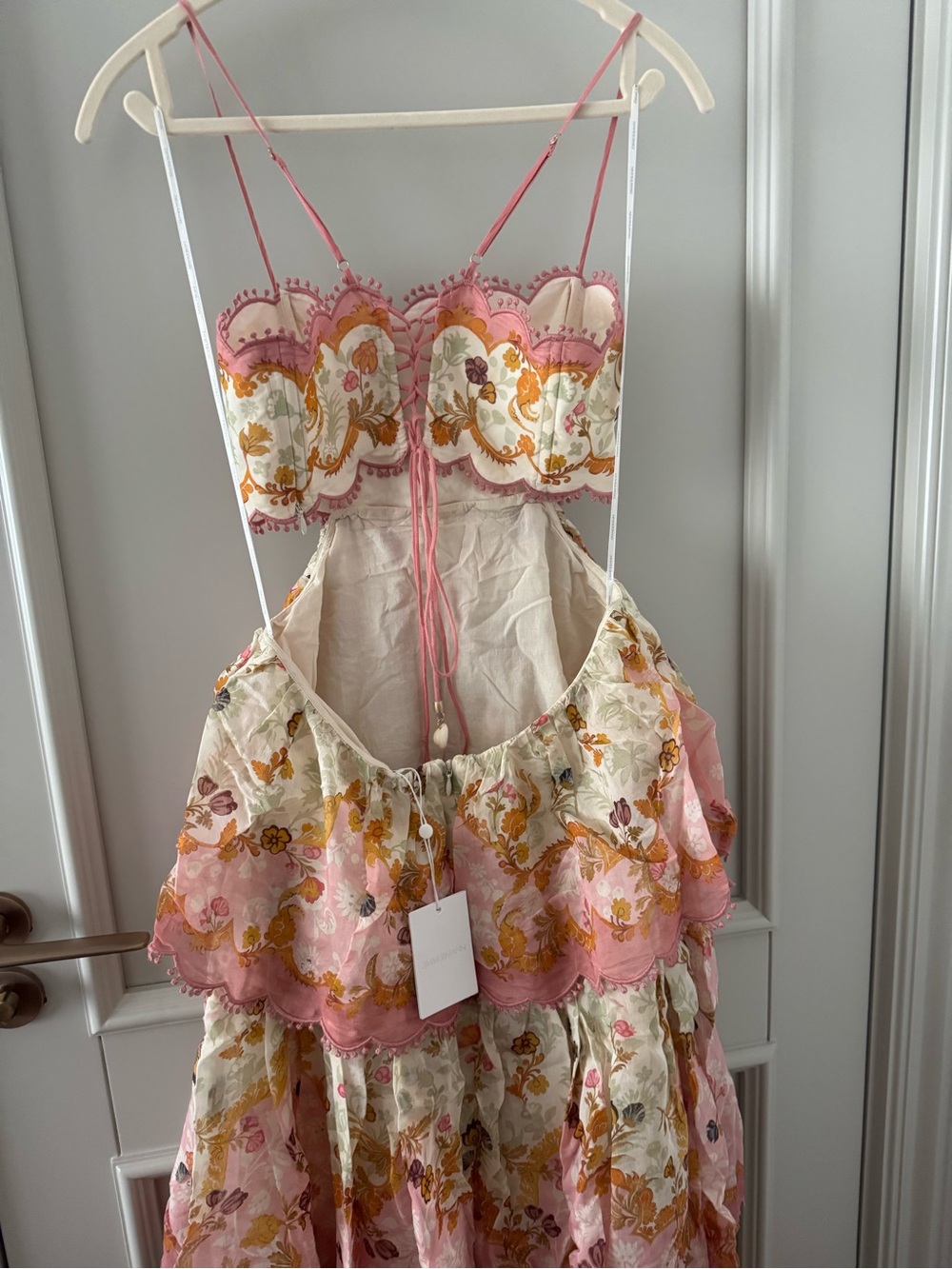 Zimmermann Laurel Frill Maxi Dress AU 2. - Picture 8 of 9